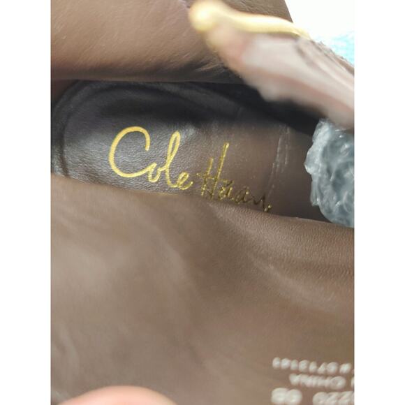 Y2K leather Cole Haan Heeled Booties Sz 6 - Picture 9 of 10